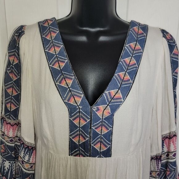 Free People Terra Nova bohemian Tunic Mini Dress Small - Picture 5 of 9
